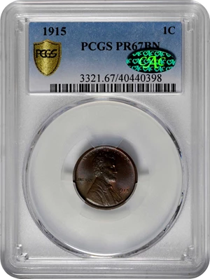 image for: 1915 Lincoln Cent. Proof-67 BN (PCGS). CAC.