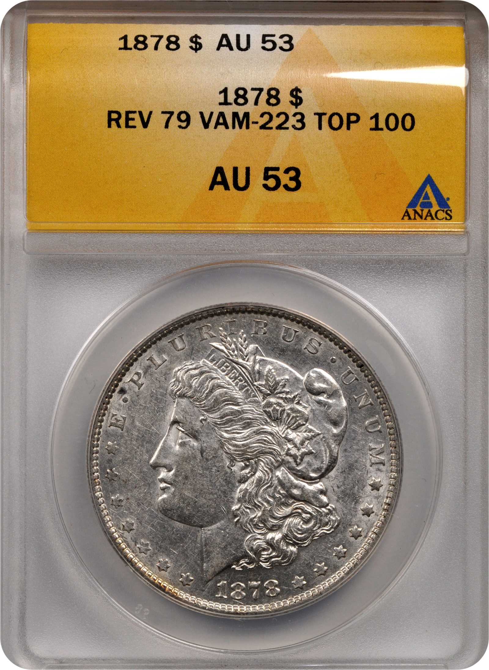 1878 7TF $1  Reverse of 1879, Washed Out L, VAM-223 VF20 thumbnail 8