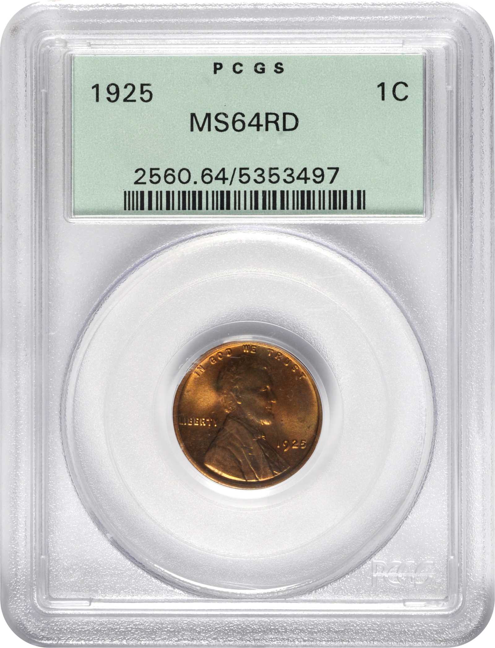 1925 1c MS RD MS64 RD CAC thumbnail 7