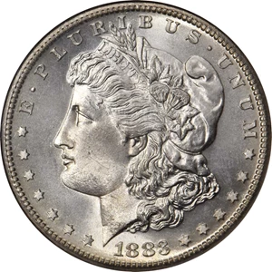 image for: 1883-S Morgan Silver Dollar. MS-66 (NGC).