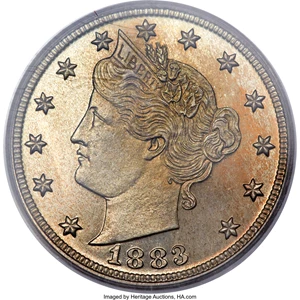 image for: 1883 5C No Cents PR67 Deep Cameo PCGS....
