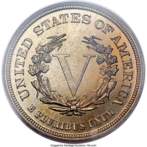 image for: 1883 5C No Cents PR67 Deep Cameo PCGS....