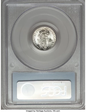 image for: 1941 10C MS68 PCGS. PCGS Population (5/0). NGC Census: (1/0). Mintage: 175,106,560. Numismedia Wsl. Price for problem free ...