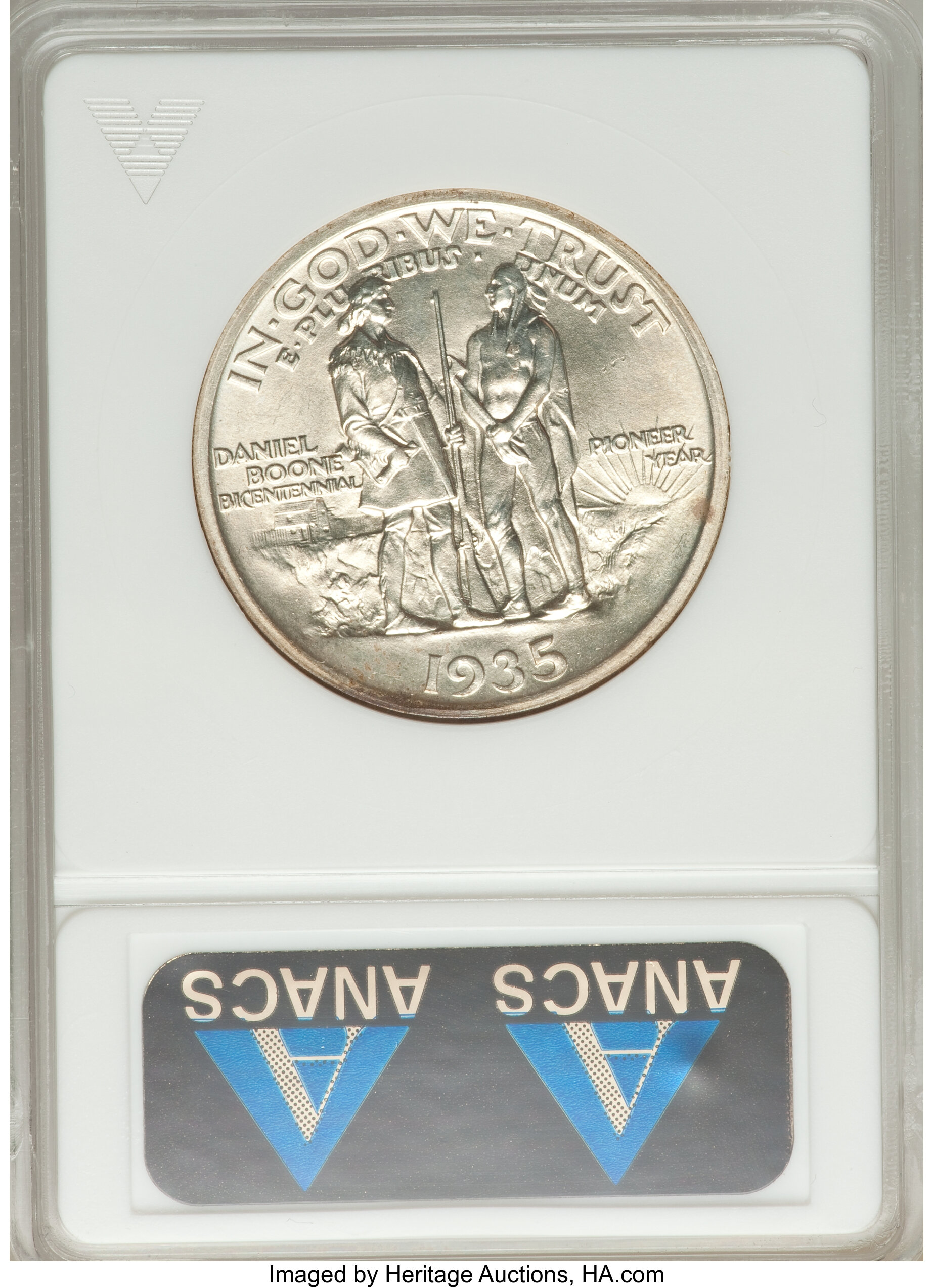 1935 50c Boone AU58 thumbnail 2