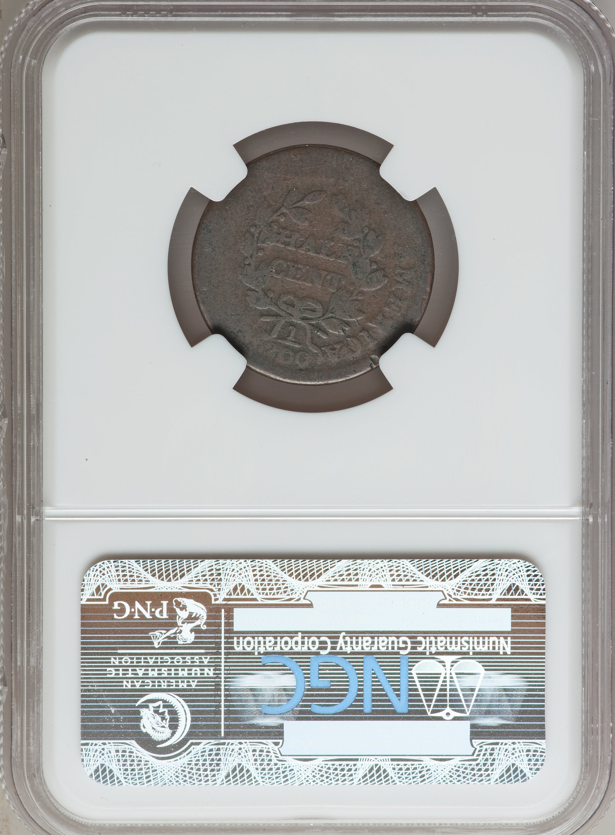 1804 1/2c Plain 4, No Stems MS BN VF20 BN CAC thumbnail 20