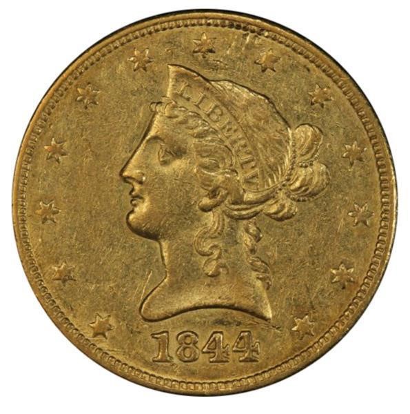 image for: $10 1844 PCGS AU55