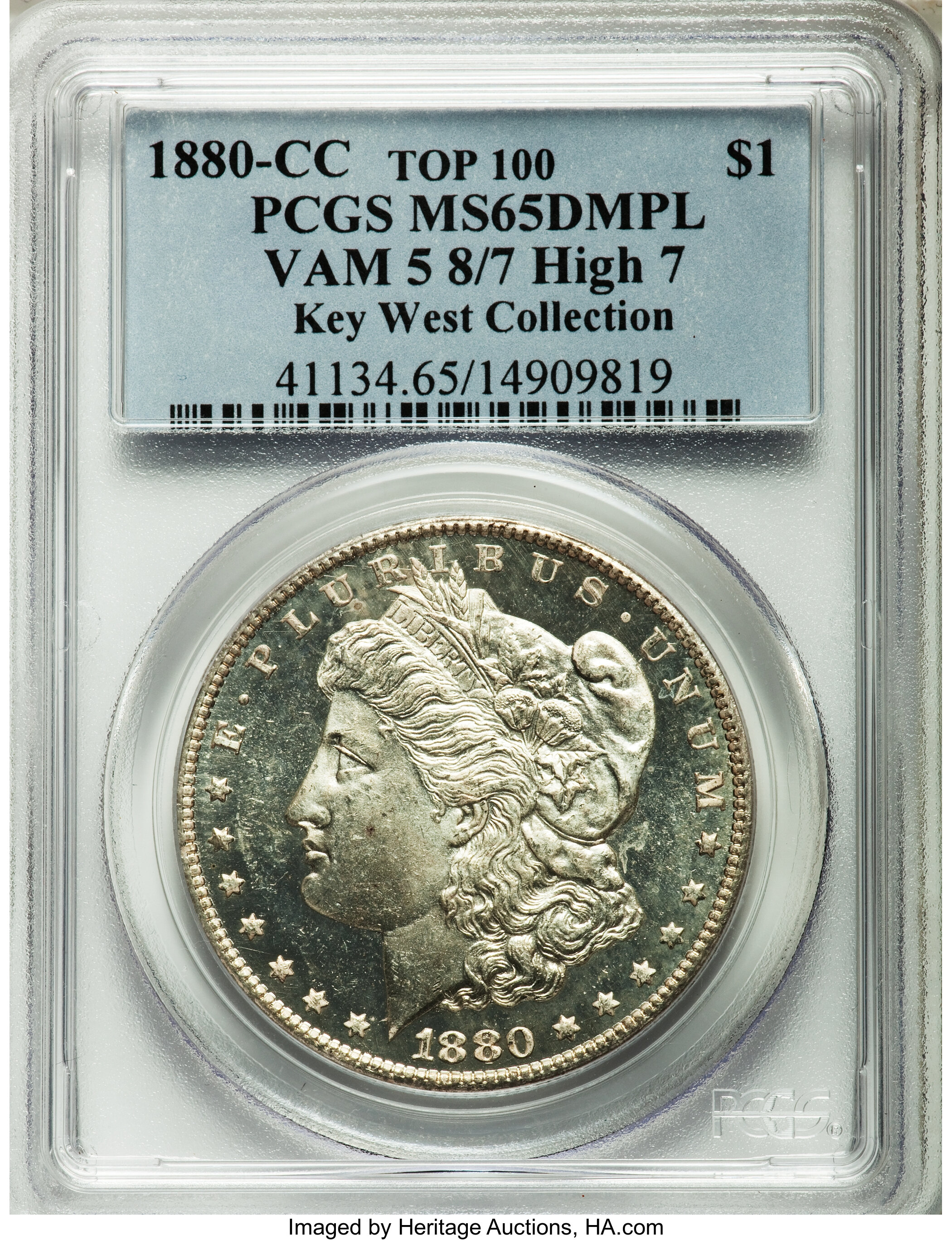 1880-CC $1  8/High 7 MS DMPL MS65 DMPL thumbnail 7