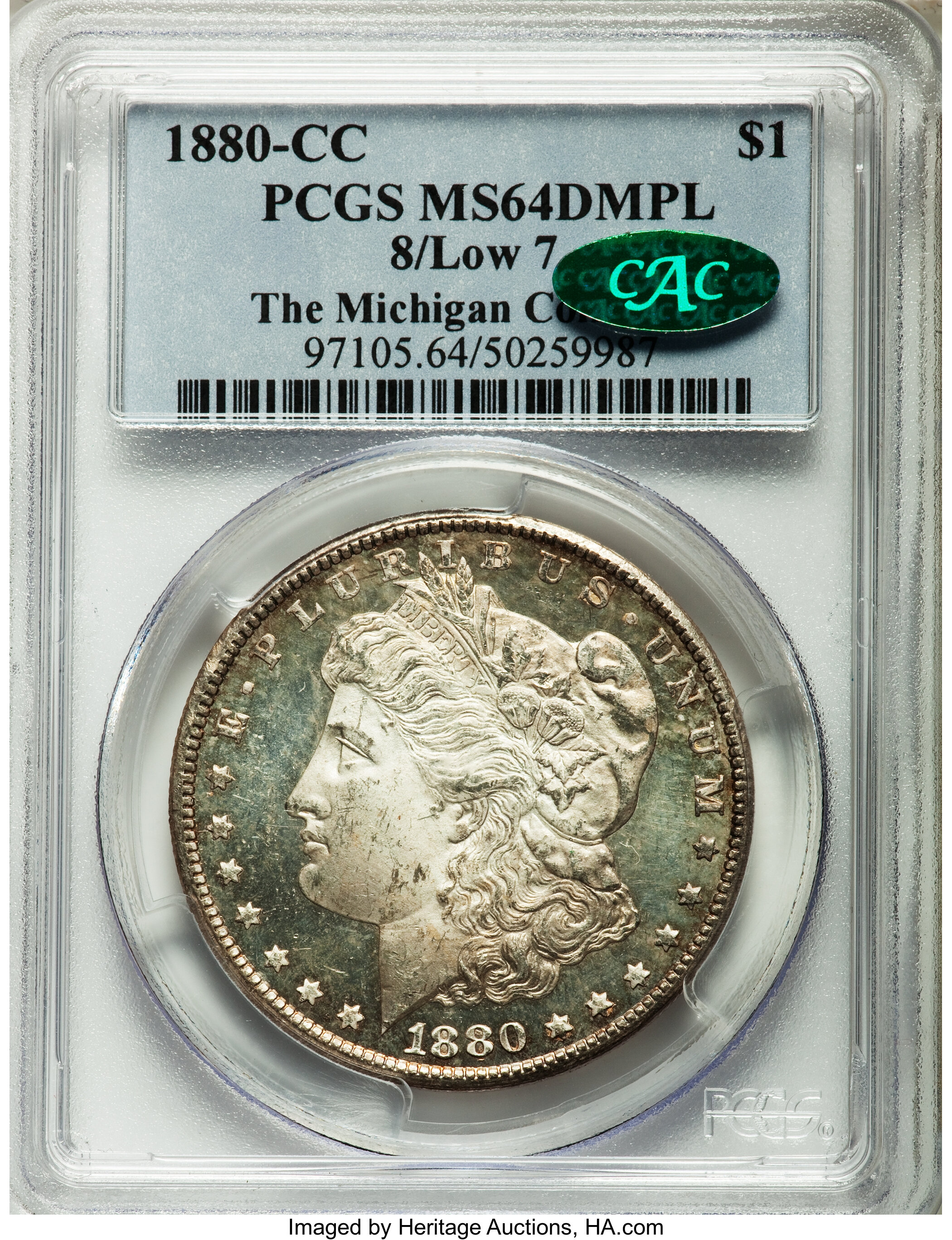 1880-CC $1  8/Low 7 MS DMPL MS64 DMPL thumbnail 20