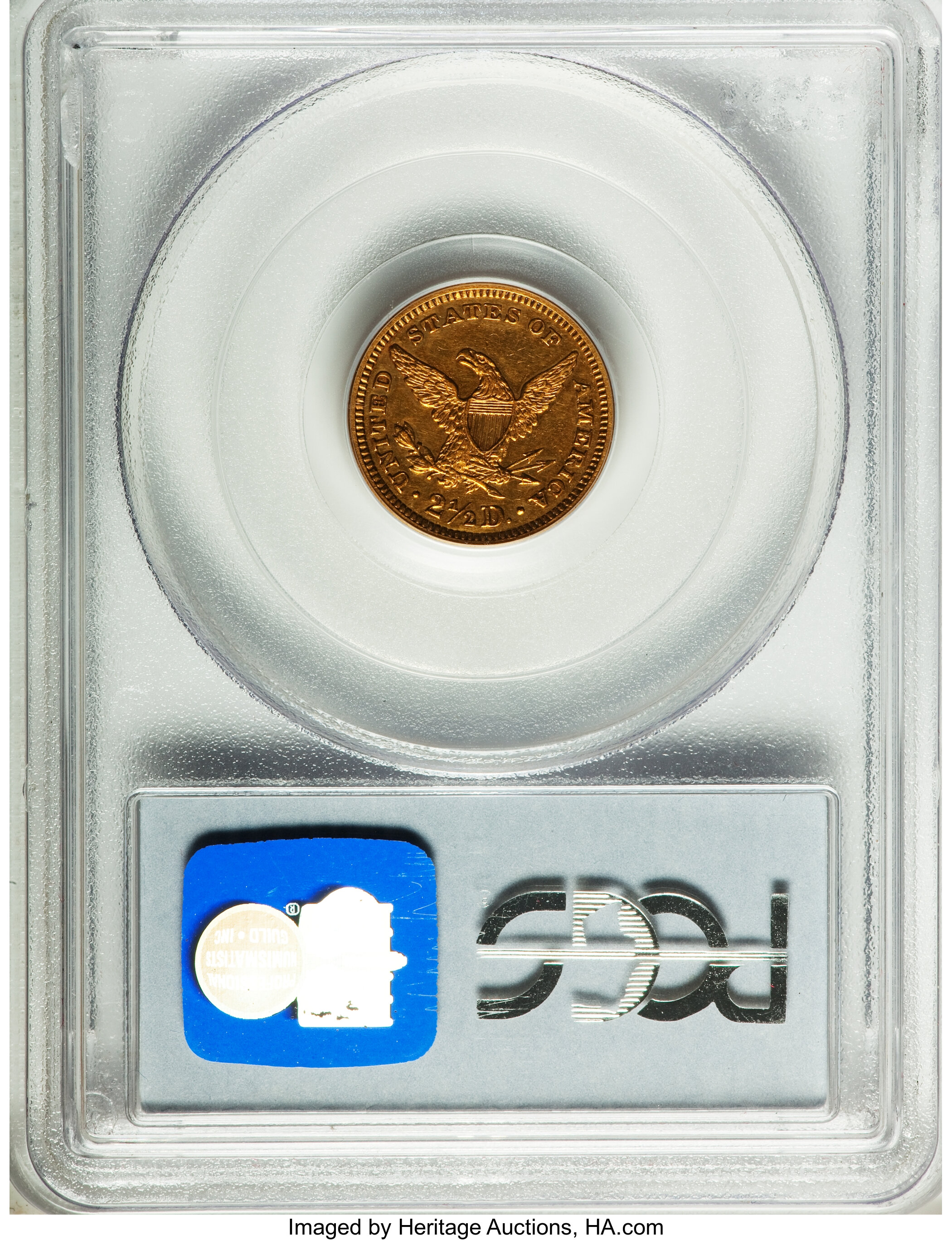 image for: 1863 $2 1/2 PR58 PCGS....