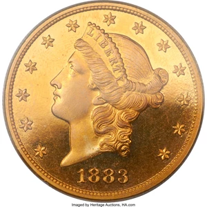image for: 1883 $20 PR65 Deep Cameo PCGS....
