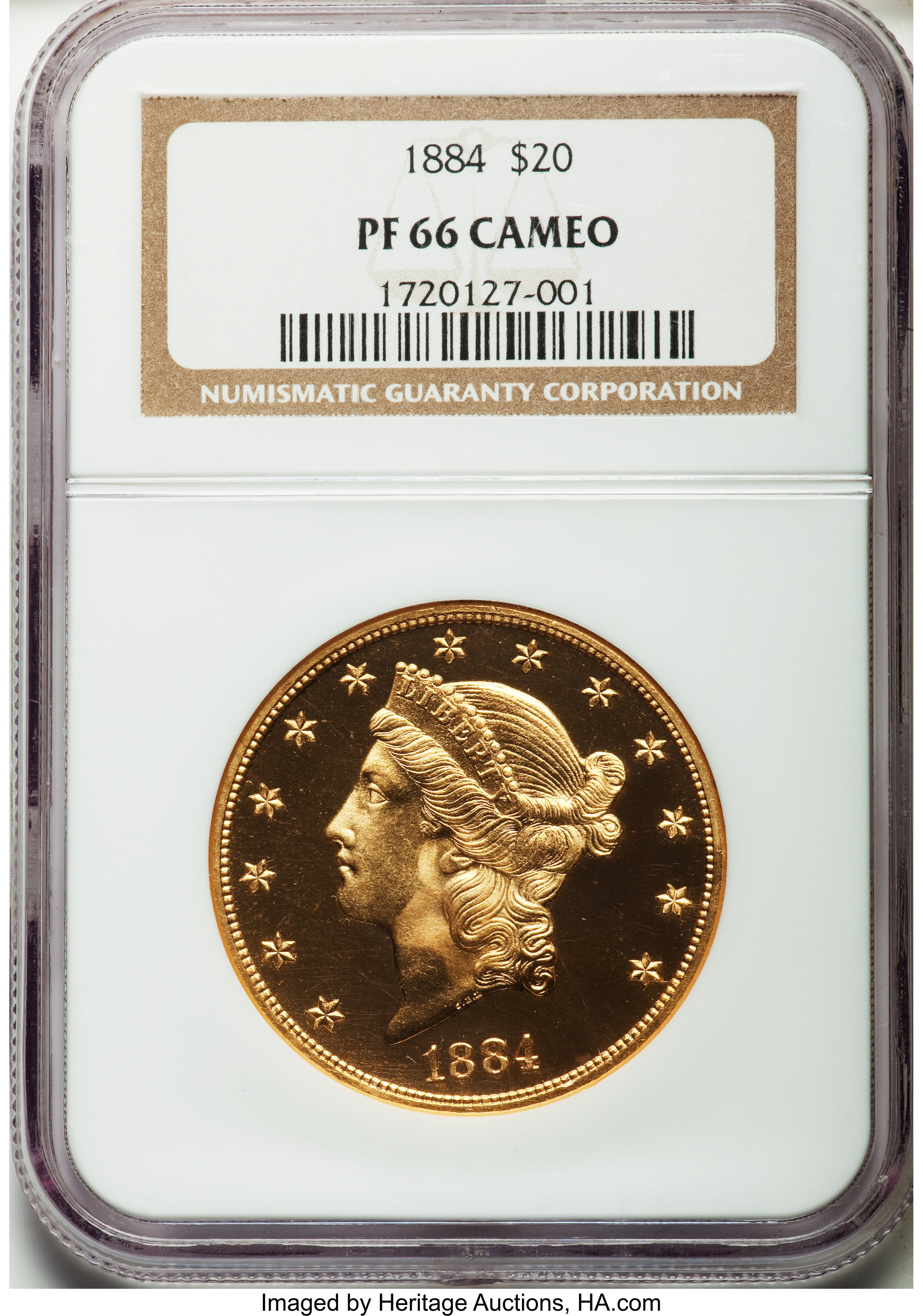 image for: 1884 $20 PR66 Cameo NGC....