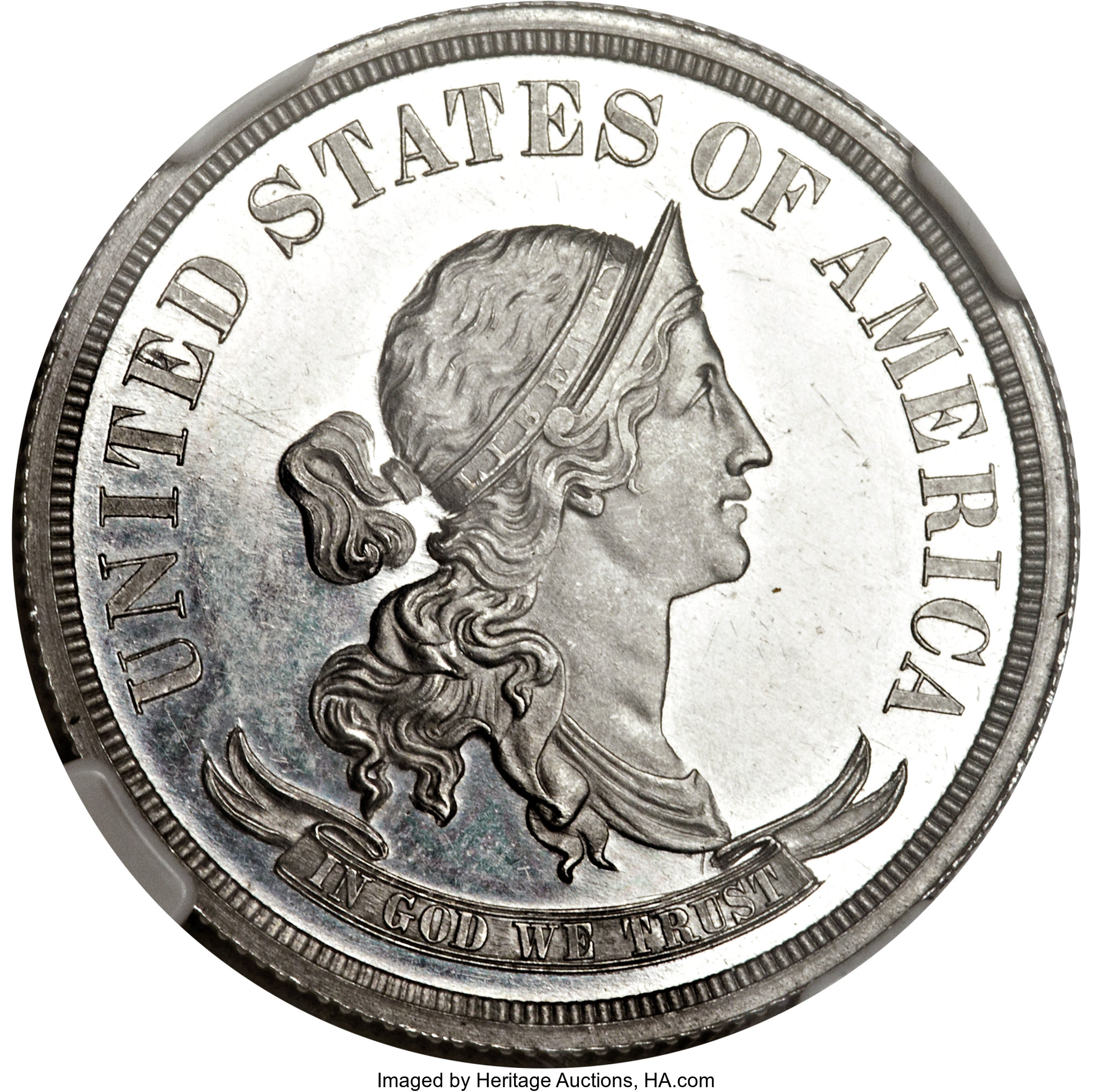 image for: 1869 50C Standard Silver Half Dollar, Judd-752, Pollock-835, Low R.7, PR64 NGC....