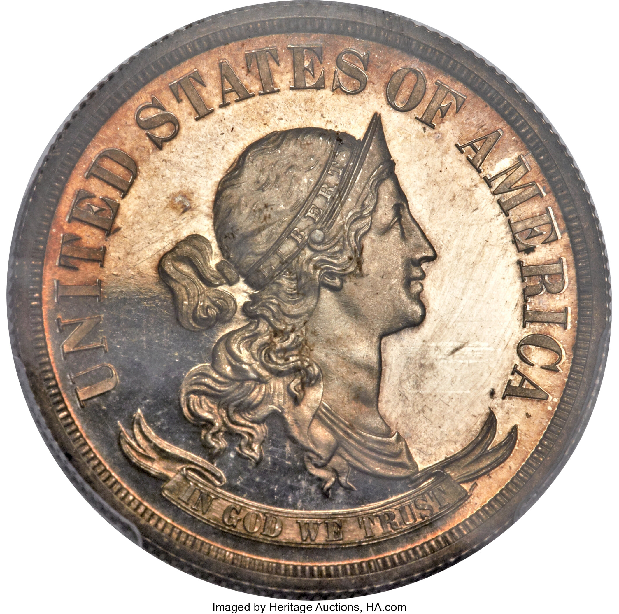 image for: 1870 50C Standard Silver Half Dollar, Judd-981, Pollock-1101, High R.6, PR64+ Cameo PCGS....