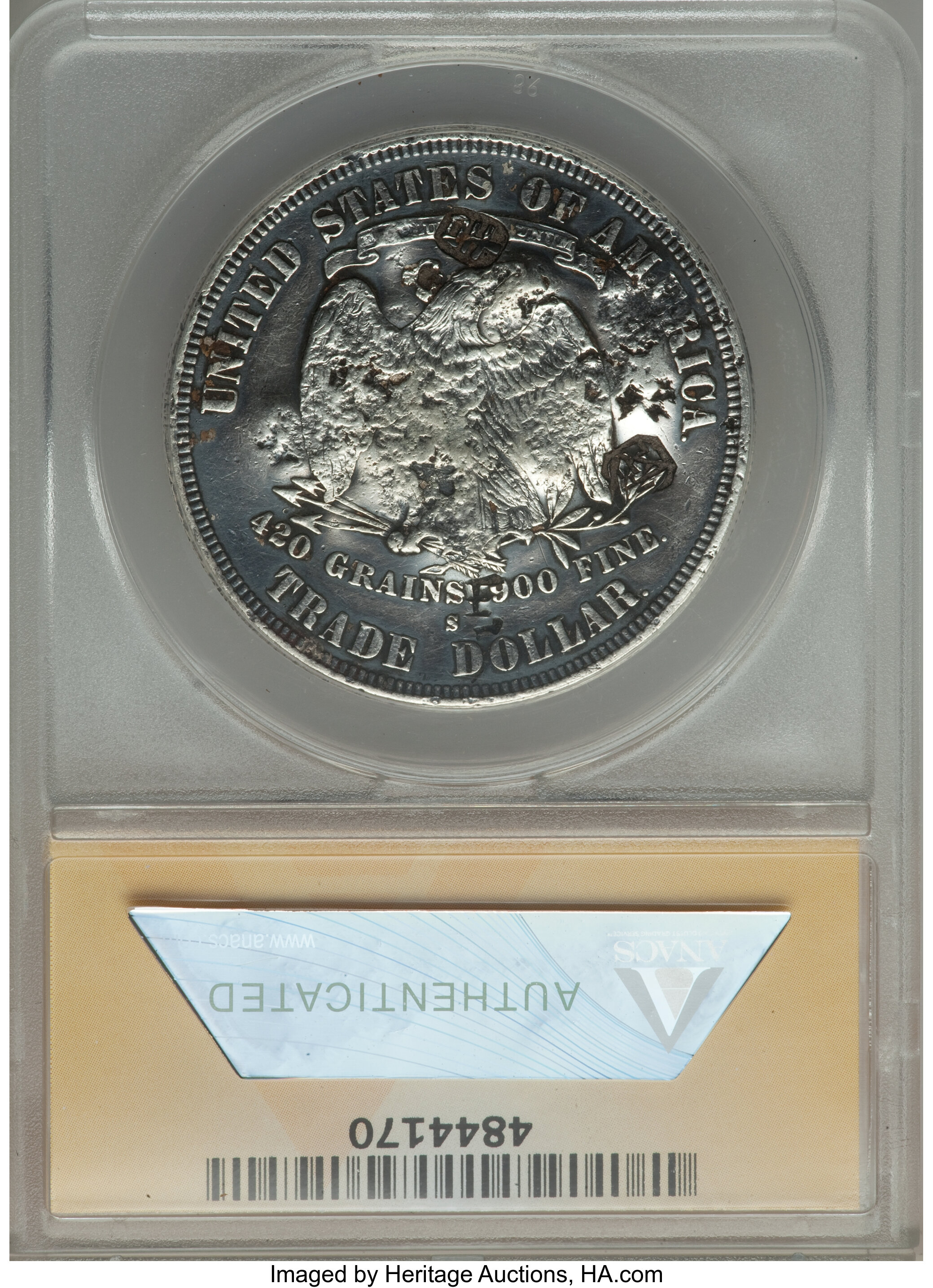1877-S Trade$ Chopmarked VF25 thumbnail 6