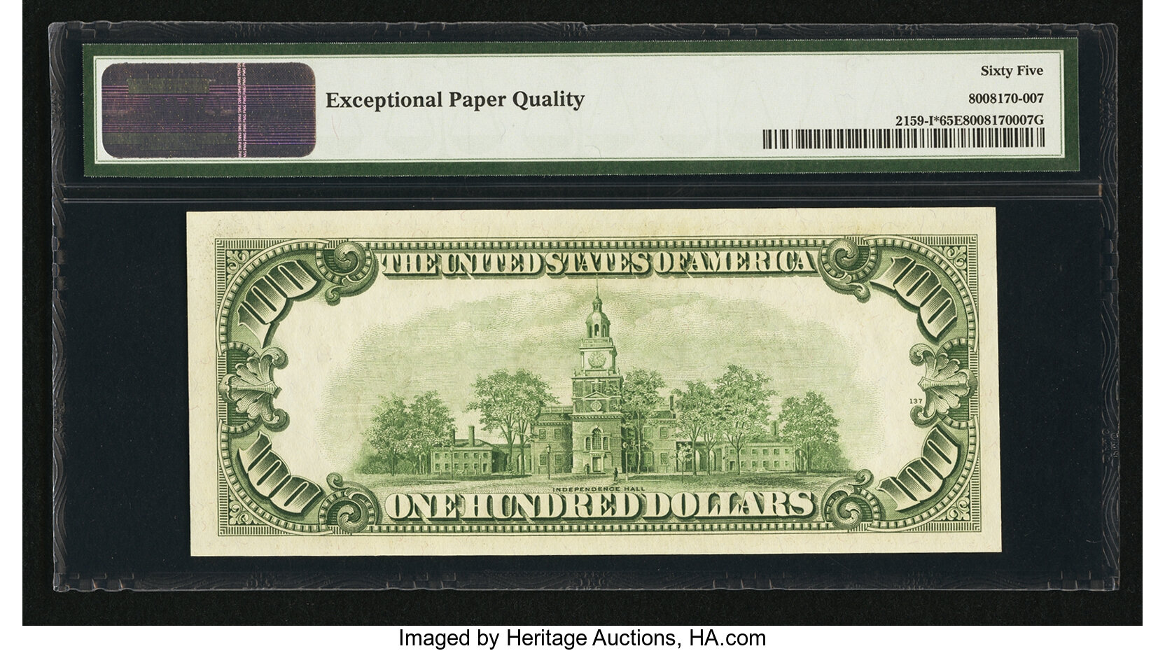 image for: Fr. 2159-I* $100 1950B Federal Reserve Note. PMG Gem Uncirculated 65 EPQ....