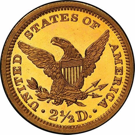 image for: $2.50 1863 PCGS PR65+ DCAM CAC