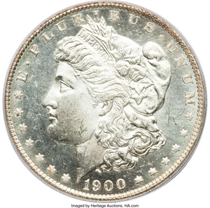image for: 1900-O $1 MS64 Deep Mirror Prooflike PCGS. Ex: Key West Collection. PCGS Population (13/14). NGC Census: (31/15). Numismed...