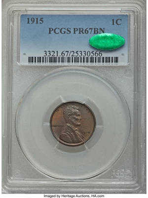 image for: 1915 1C PR67 Brown PCGS. CAC....
