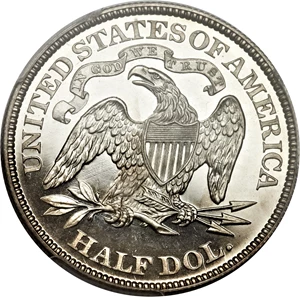 image for: 1872 50C PR66 Deep Cameo PCGS....