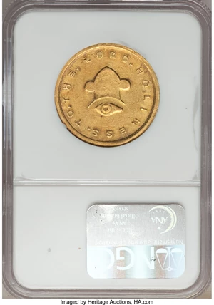 image for: 1849 $20 Mormon Twenty Dollar MS62 NGC. K-4, R.6....