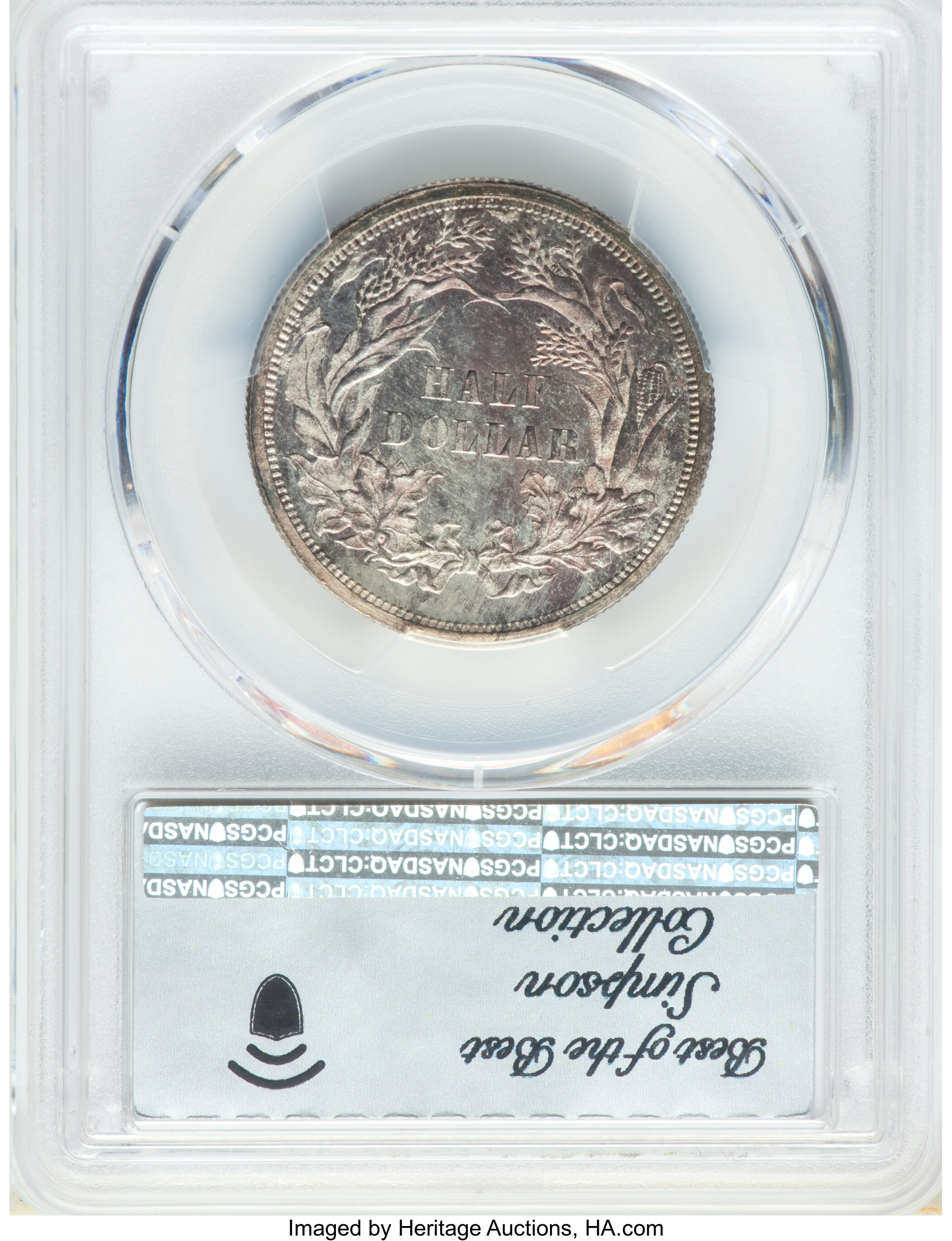 image for: 1859 P50C Half Dollar, Judd-247, Pollock-286, High R.7, PR66 PCGS. CAC....