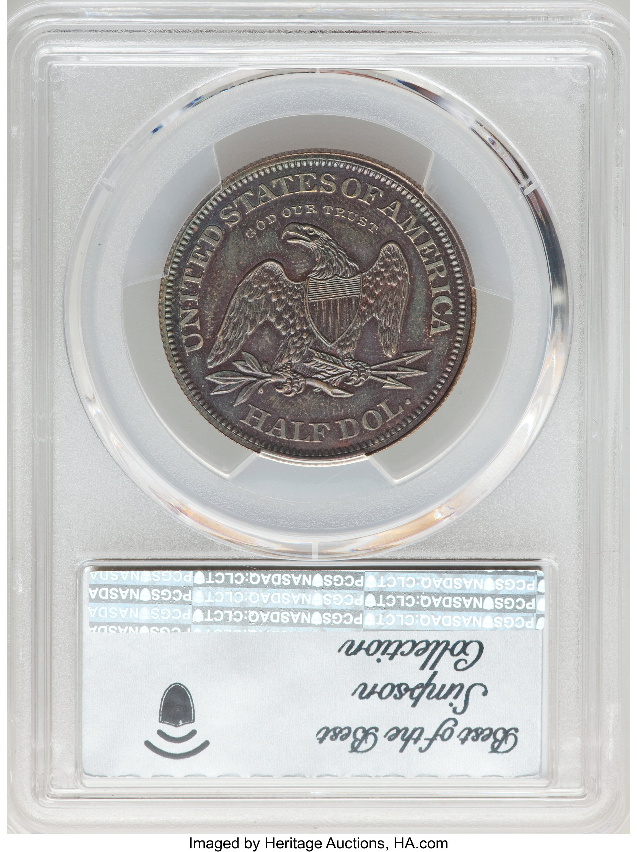 image for: 1862 50C Half Dollar, Judd-296, Pollock-354, High R.6, PR65 Brown PCGS....