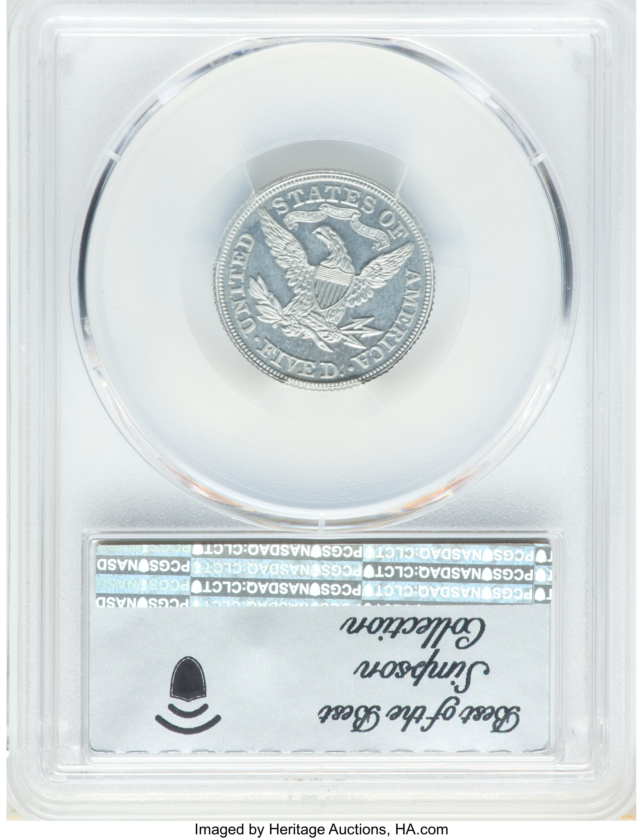 image for: 1868 $5 Five Dollar, Judd-660, Pollock-733, Low R.7, PR64+ PCGS....