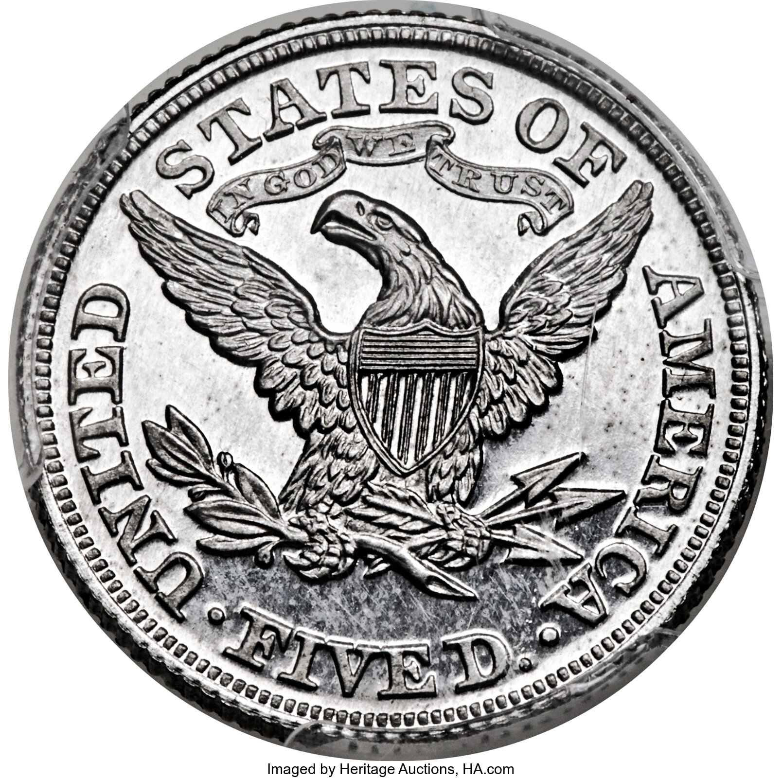 image for: 1868 $5 Five Dollar, Judd-660, Pollock-733, Low R.7, PR64+ PCGS....