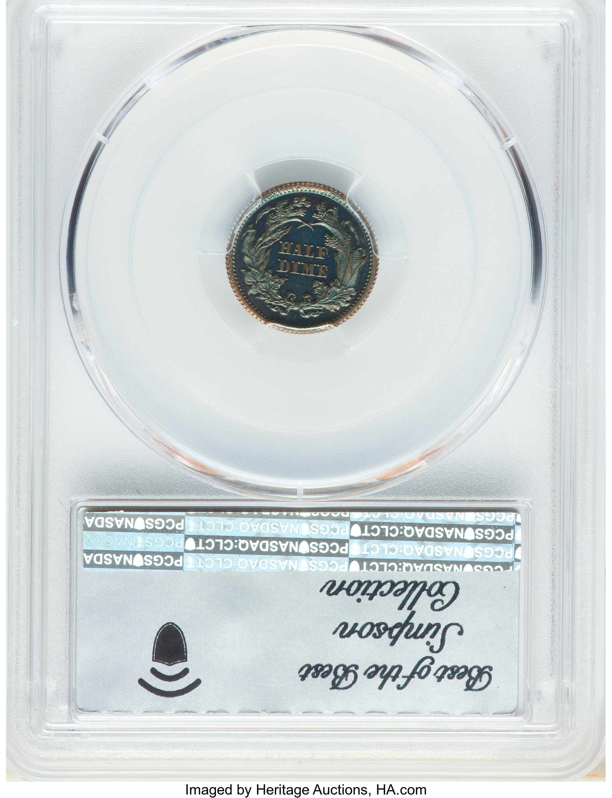 image for: 1870 H10C Half Dime, Judd-817, Pollock-906, High R.6, PR67 Brown PCGS....