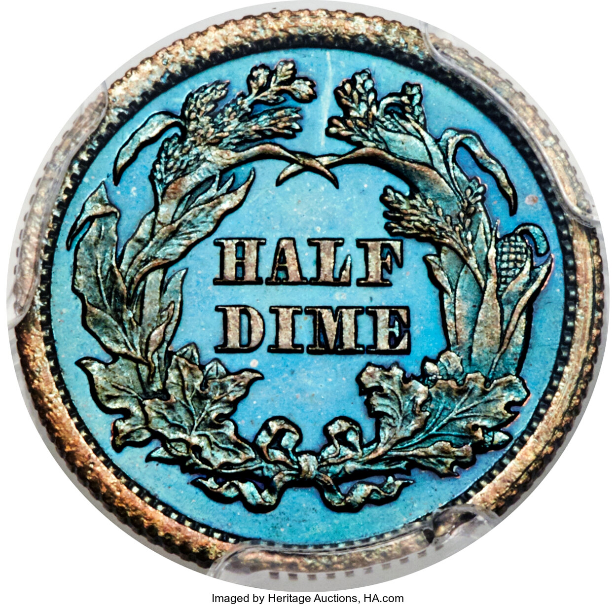 image for: 1870 H10C Half Dime, Judd-817, Pollock-906, High R.6, PR67 Brown PCGS....