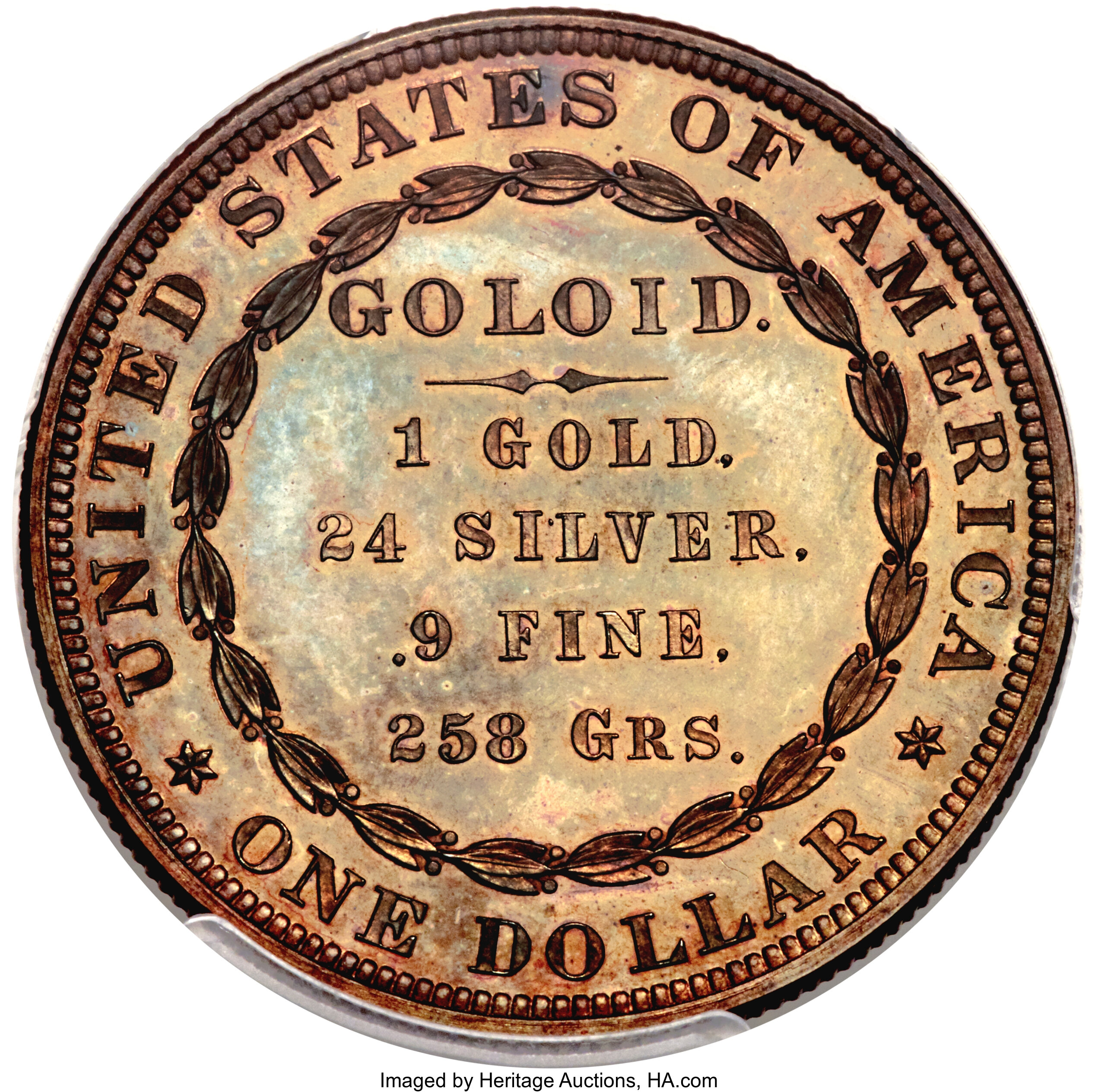 image for: 1878 $1 Judd-1562, Pollock-1753, High R.6, PR67 Red and Brown PCGS. CAC....