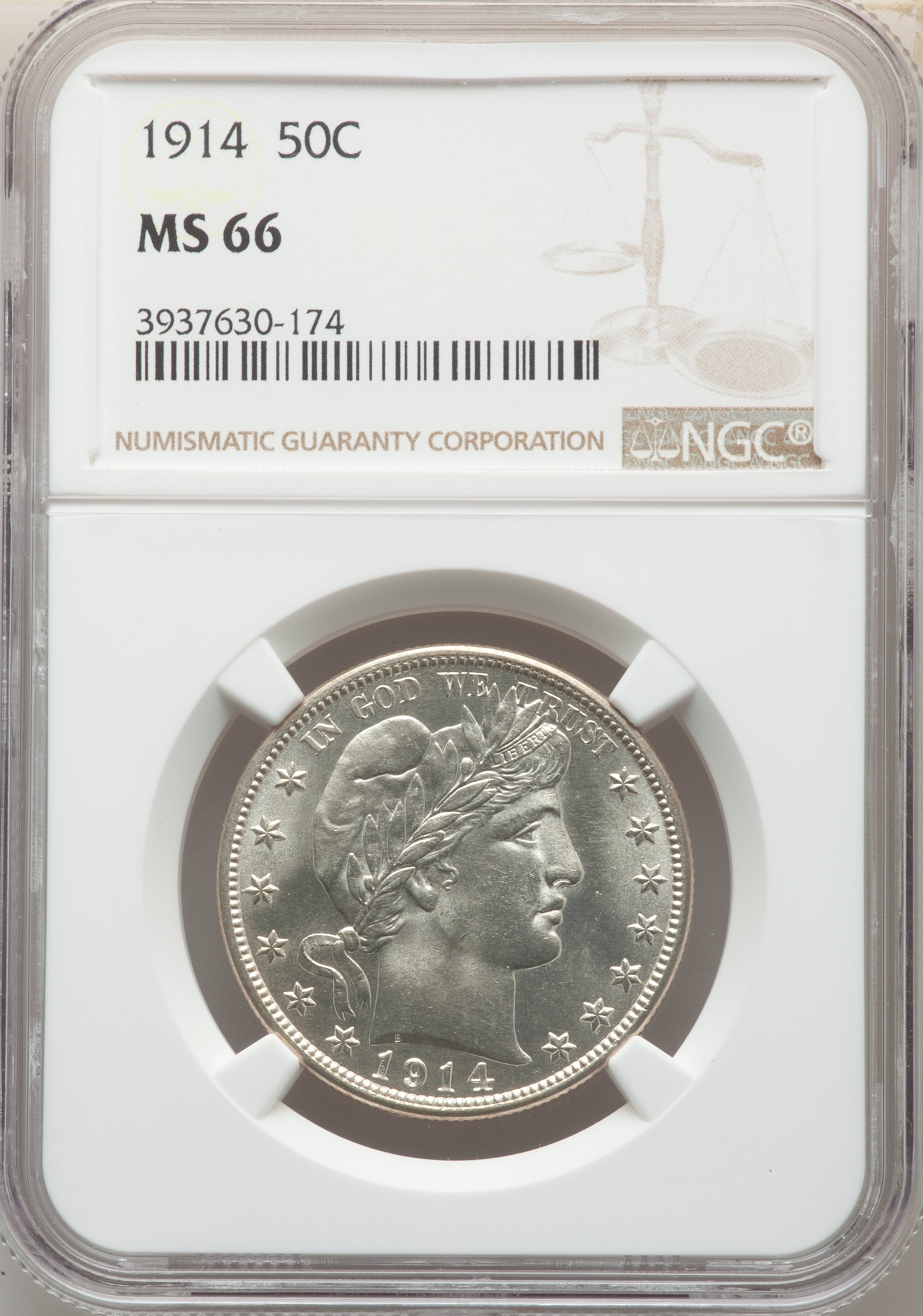 1914 50c MS67 thumbnail 4