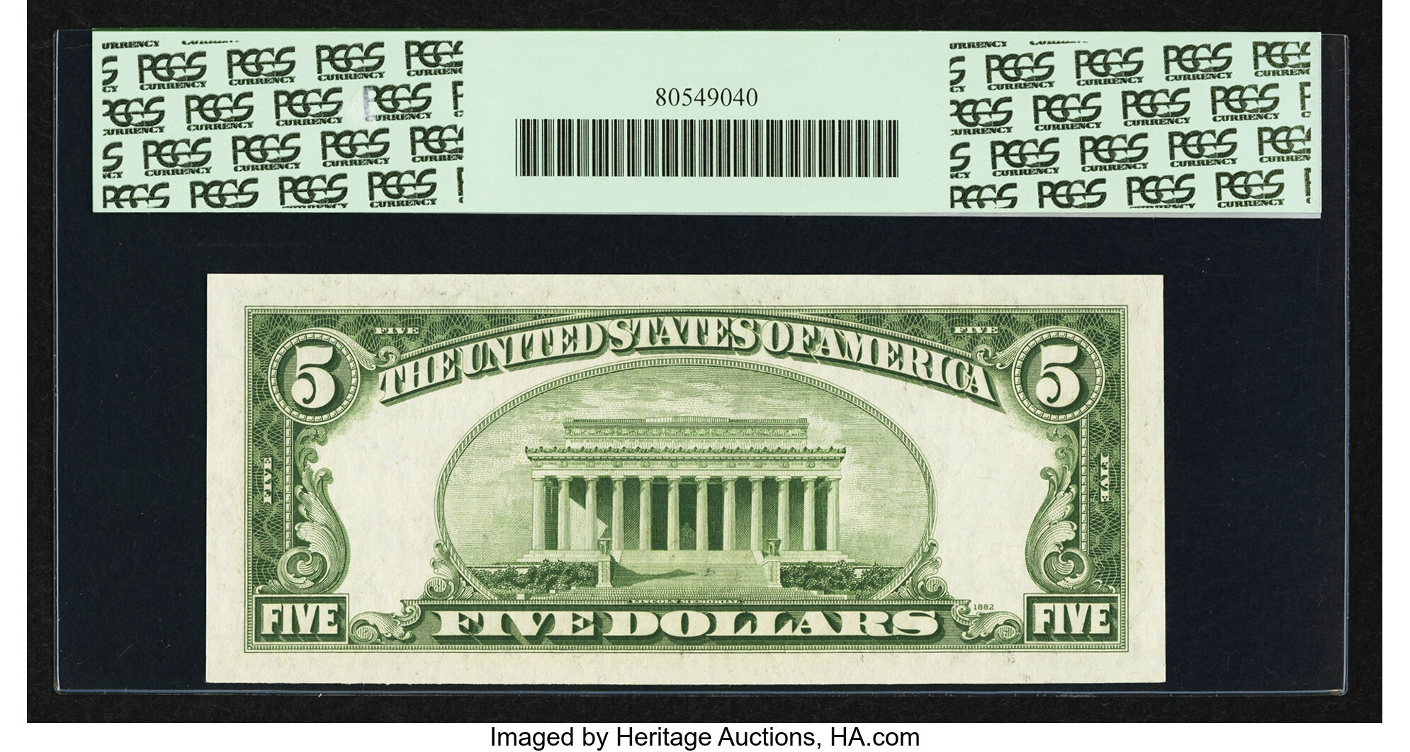 image for: Top Pop Fr. 1961-B* $5 1950 Federal Reserve Note. PCGS Superb Gem New 68PPQ....