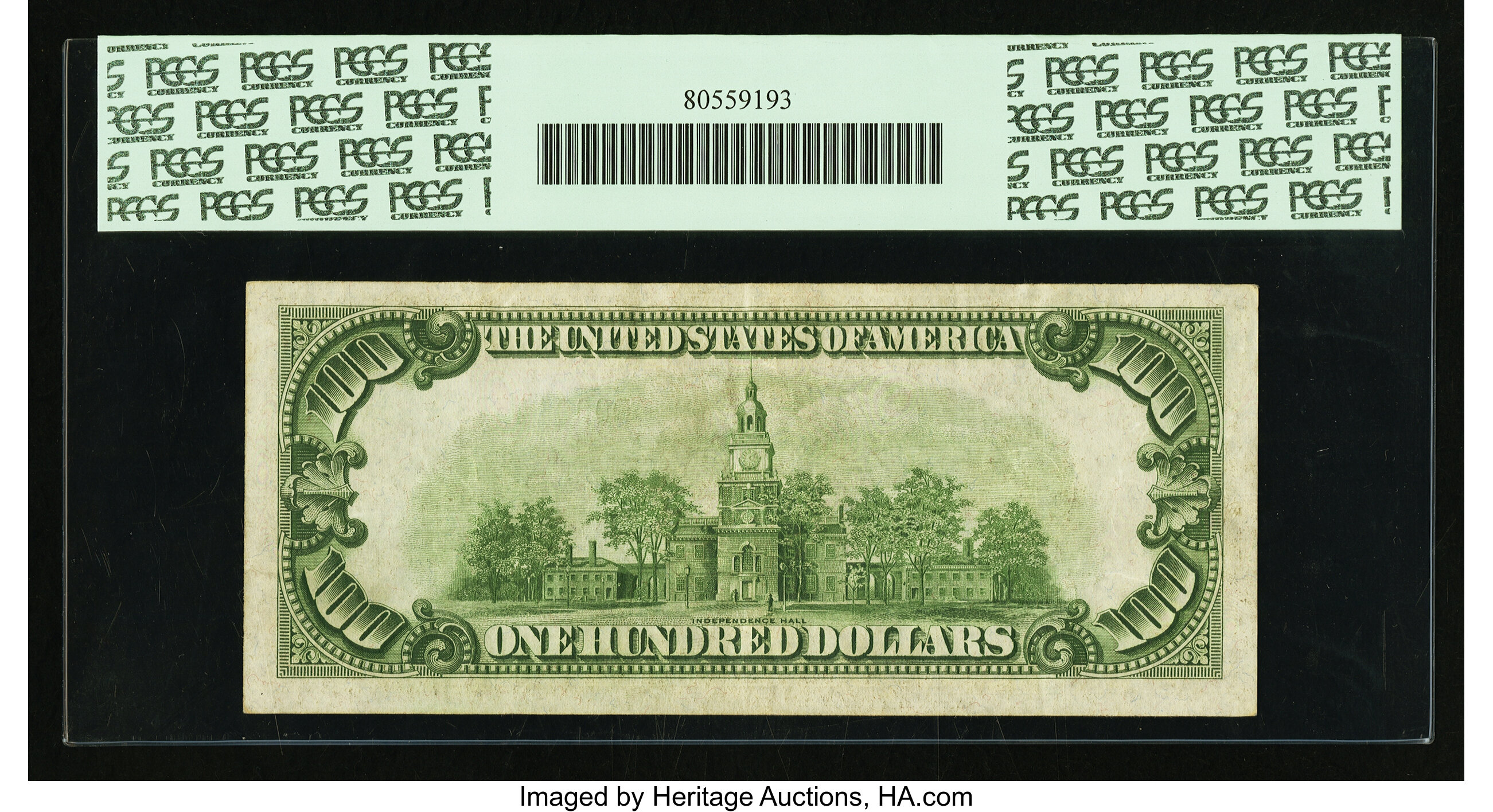 image for: Fr. 2152-F* $100 1934 Dark Green Seal Federal Reserve Star Note. PCGS Very Fine 35PPQ....