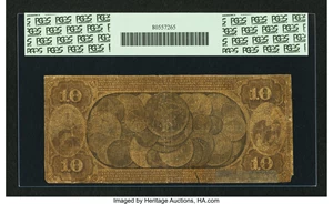 image for: San Francisco, CA - $10 Original National Gold Bank Note Fr. 1142 The First National Gold Bank Ch. # 1741...