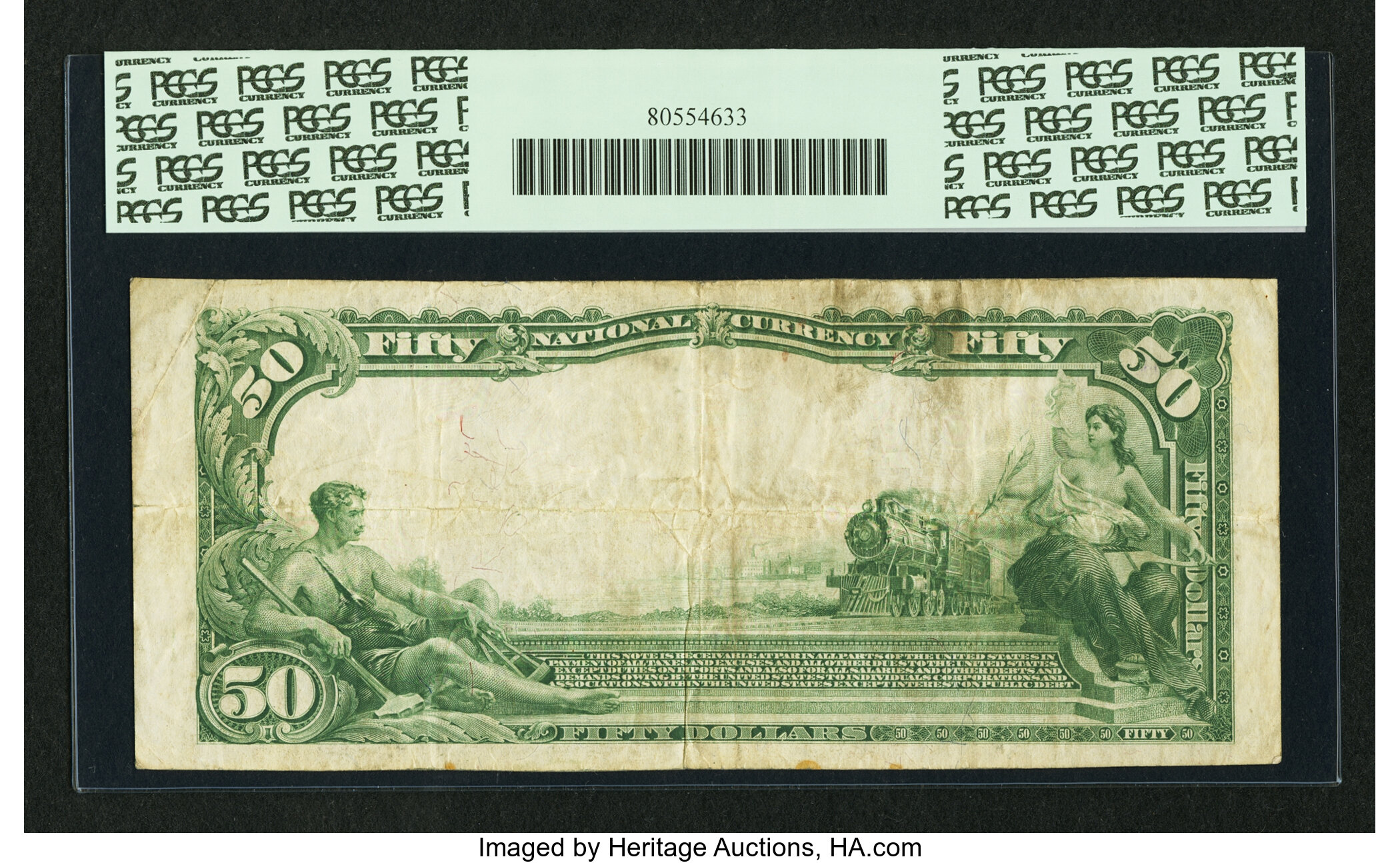 image for: Yankton, SD - $50 1902 Plain Back Fr. 677 The Dakota NB Ch. # 9445...