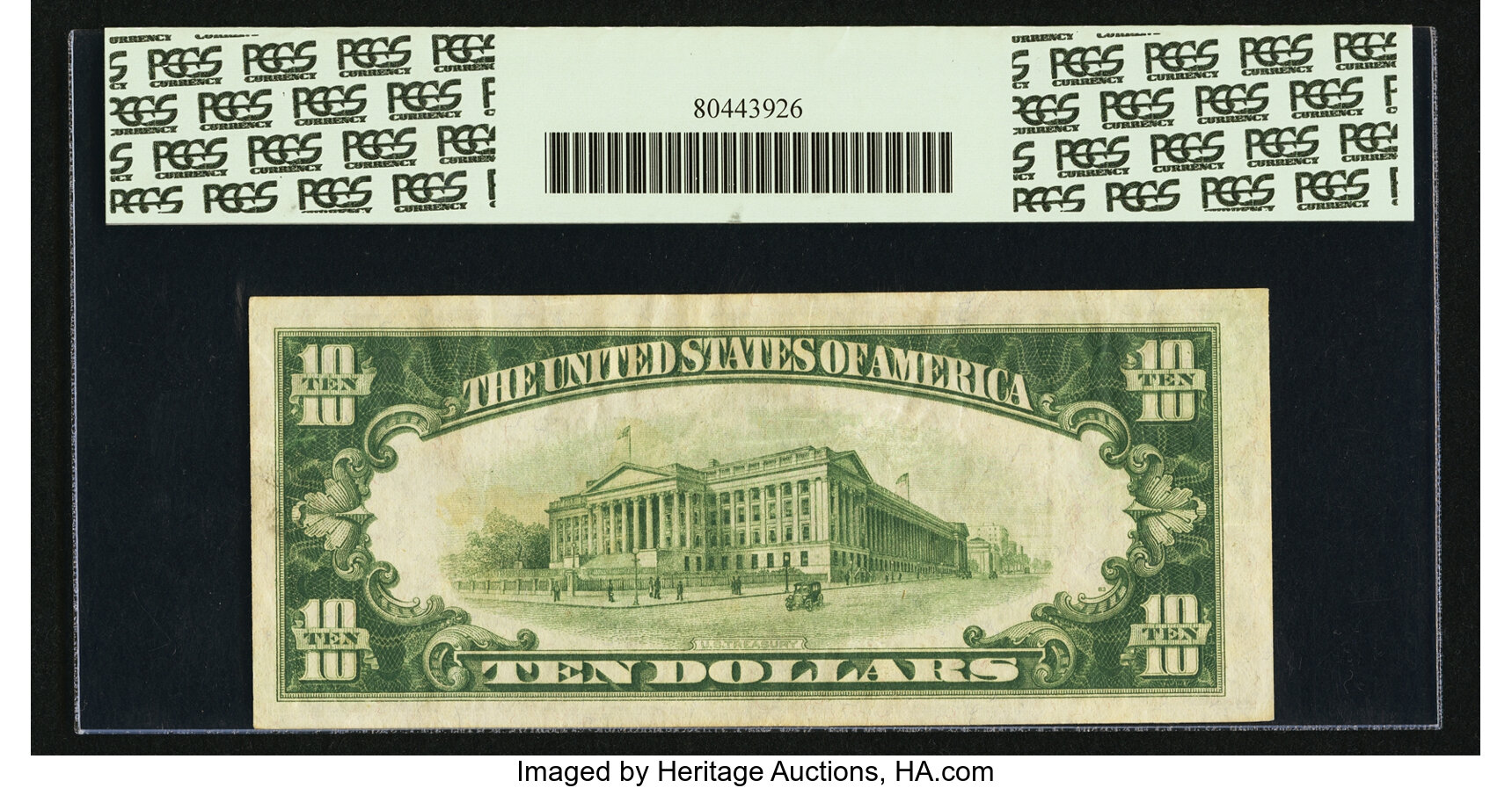 image for: Fr. 2000-F* $10 1928 Federal Reserve Note. PCGS Extremely Fine 45....