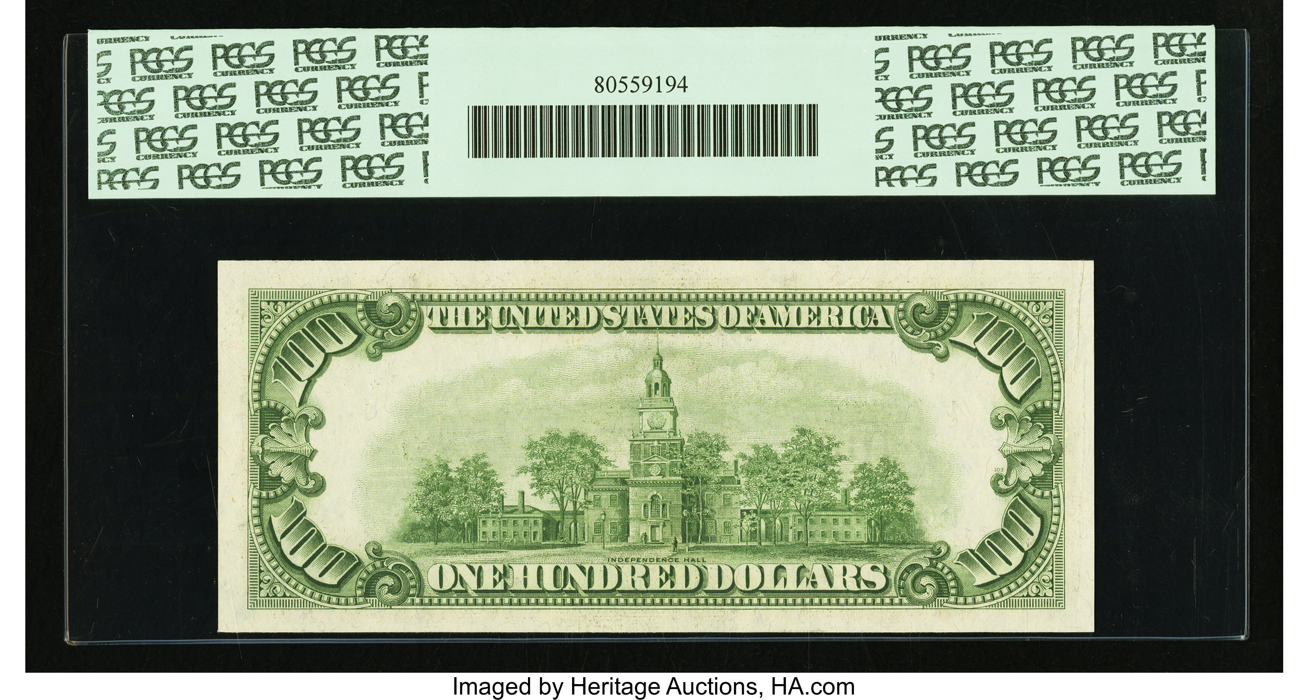 image for: Fr. 2157-D* $100 1950 Mule Federal Reserve Note. PCGS Choice New 63PPQ....