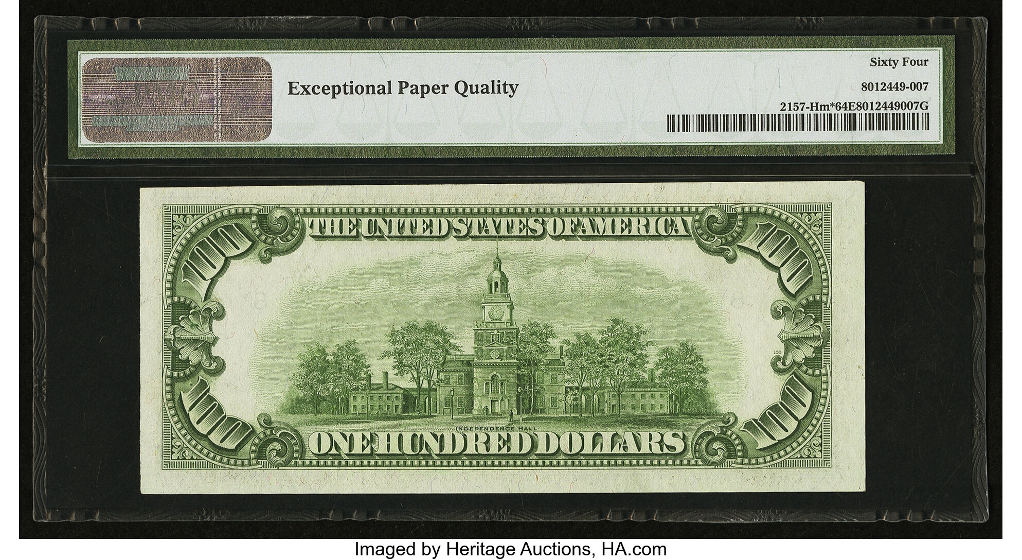 image for: Fr. 2157-H* $100 1950 Mule Federal Reserve Star Note. PMG Choice Uncirculated 64 EPQ....