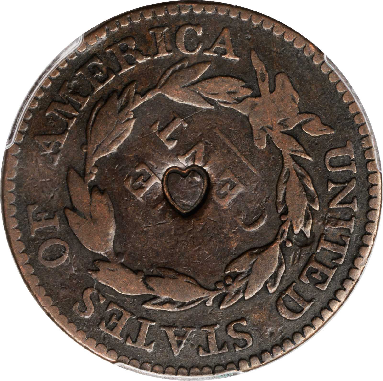 image for: 1818 Matron Head Cent. N-4. Rarity-4. Noyes Die State D/A. VG Details--Damage (PCGS).