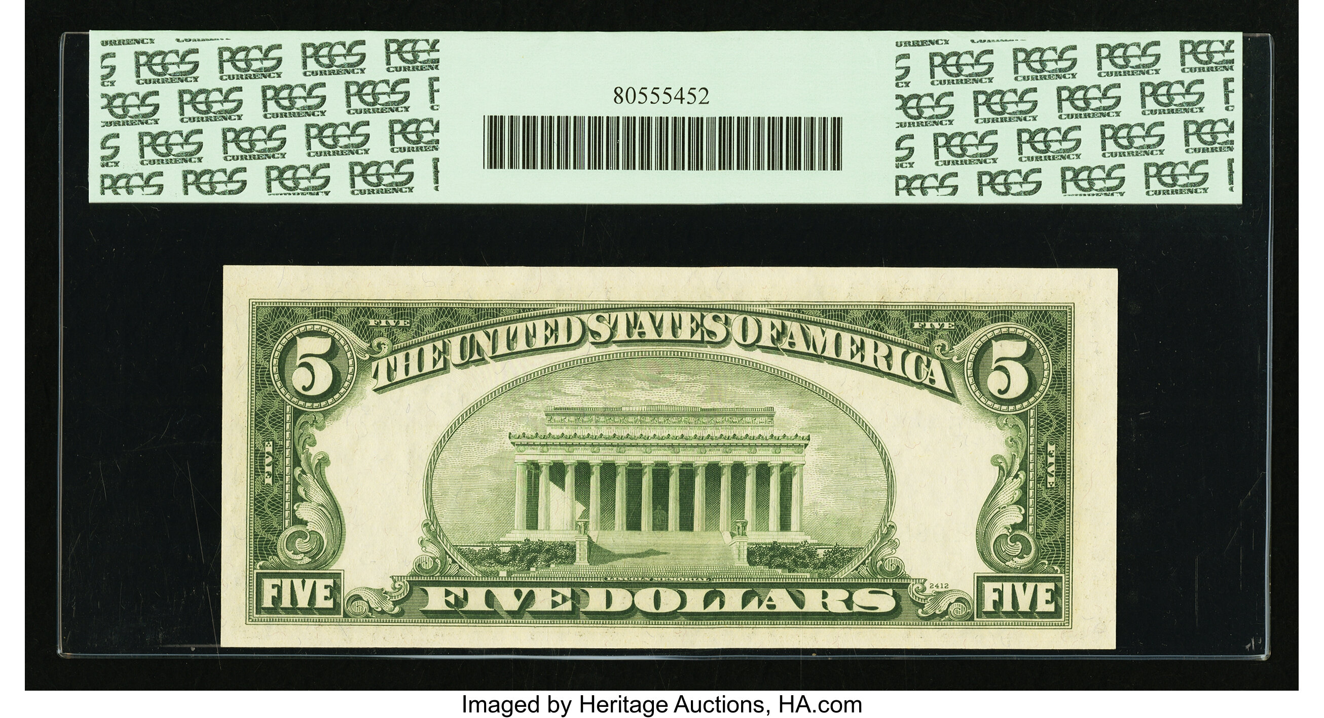 image for: Fr. 1963-E* $5 1950B Federal Reserve Star Note. PCGS Choice New 63PPQ....