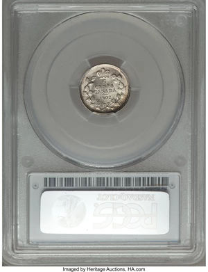 image for: Edward VII 5 Cents 1902 MS63 PCGS