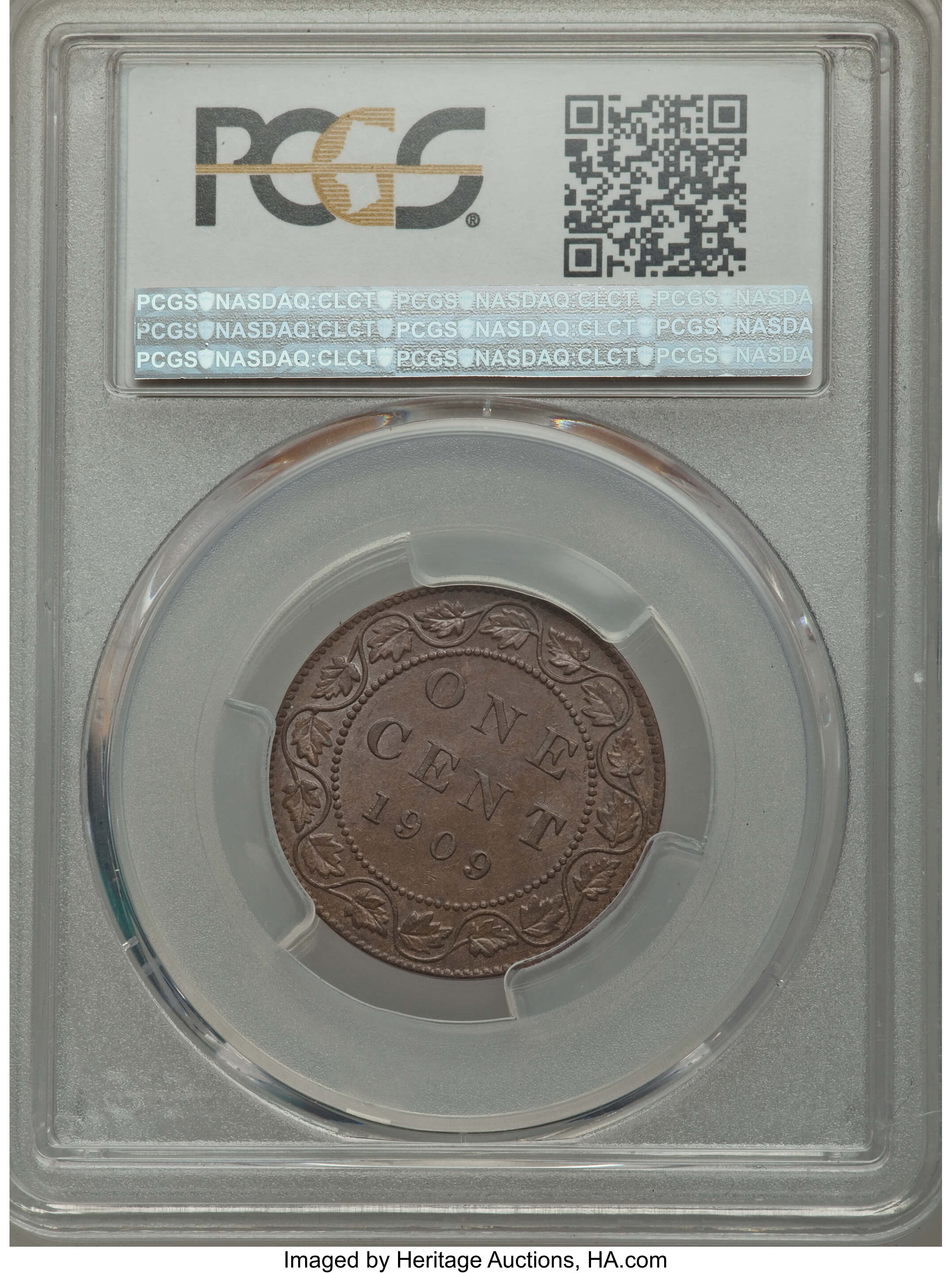 image for: Edward VII Cent 1909 MS63 Brown PCGS
