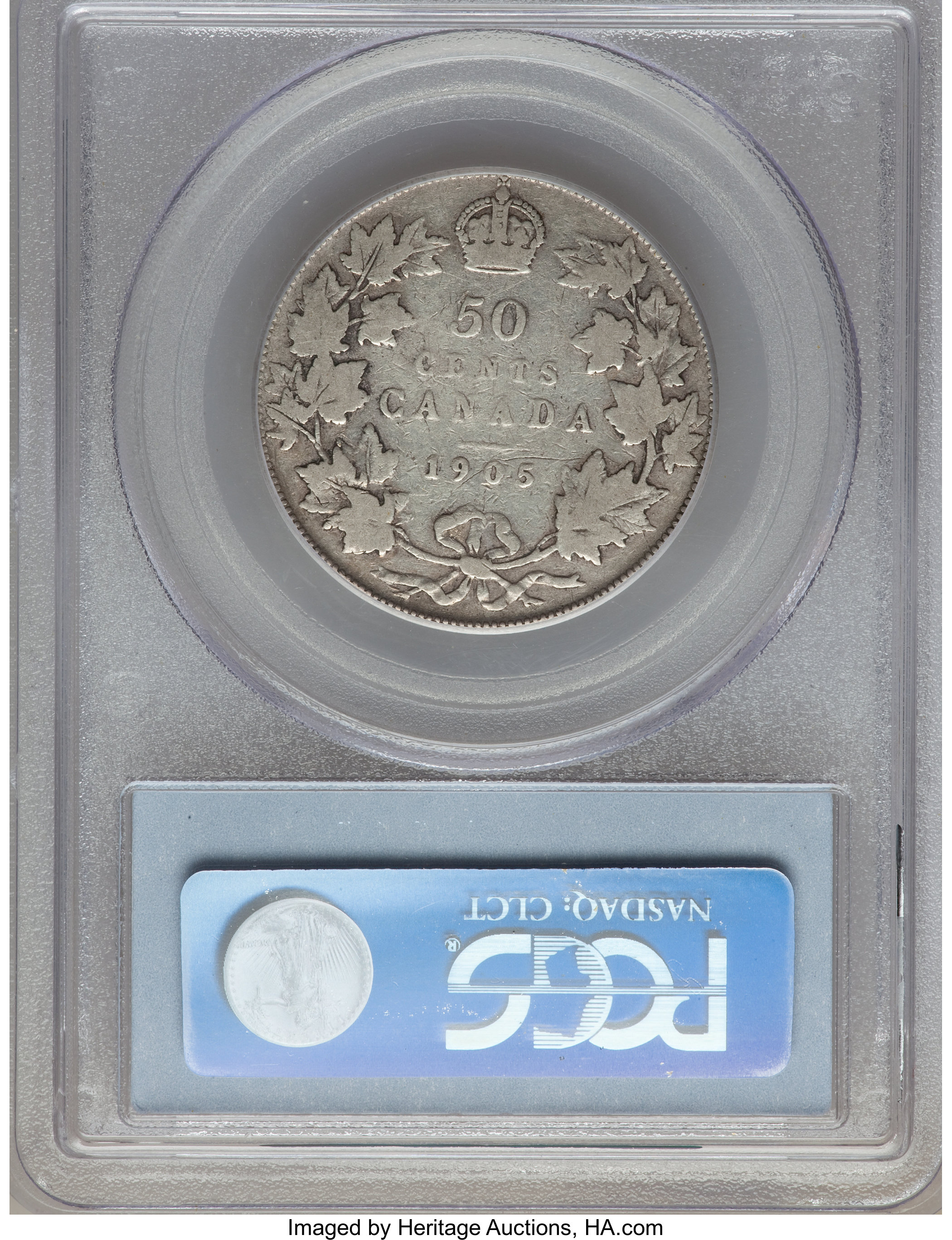 image for: Edward VII 50 Cents 1905 VG10 PCGS