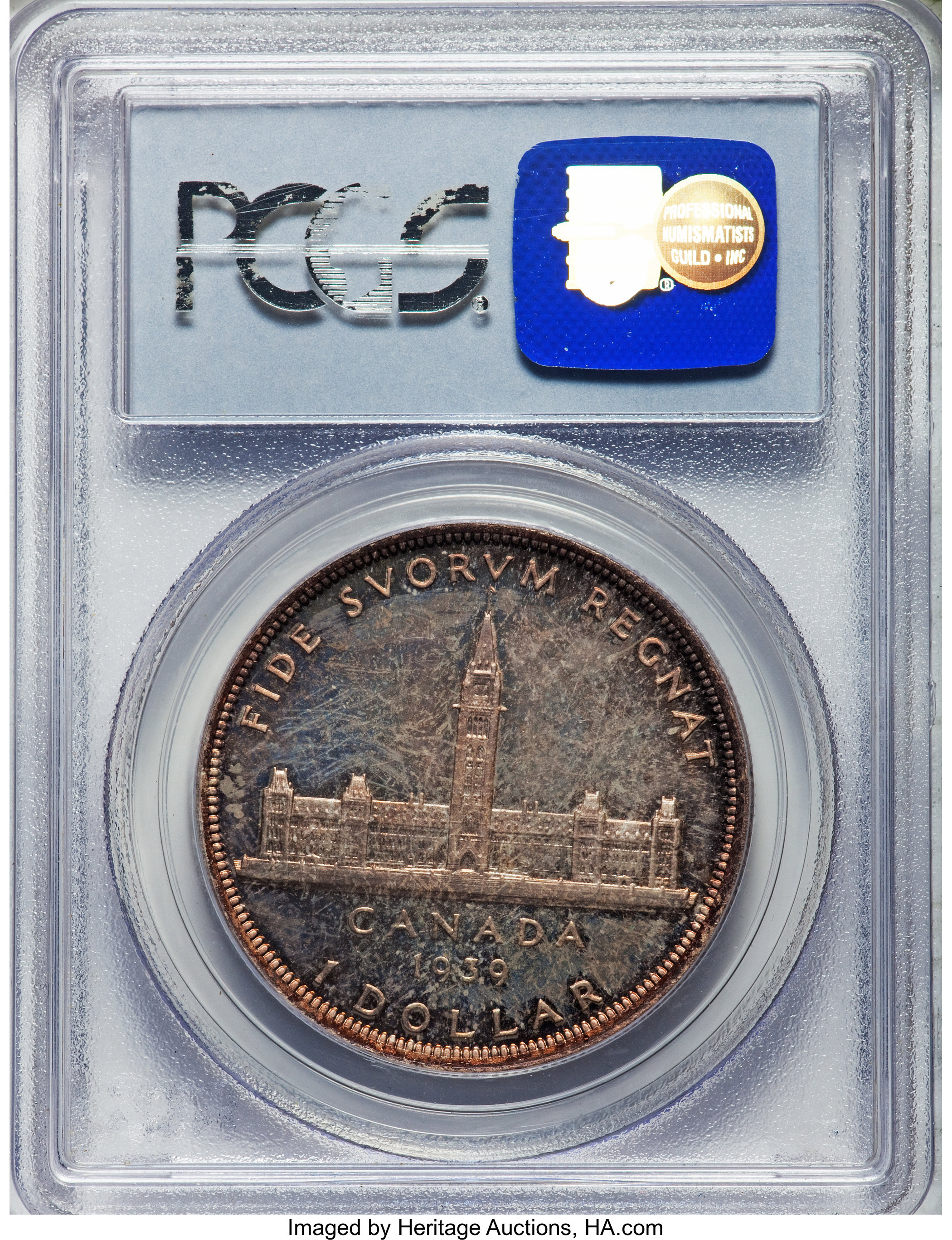image for: George VI "Matte Finish" Specimen Dollar 1939 SP66 PCGS