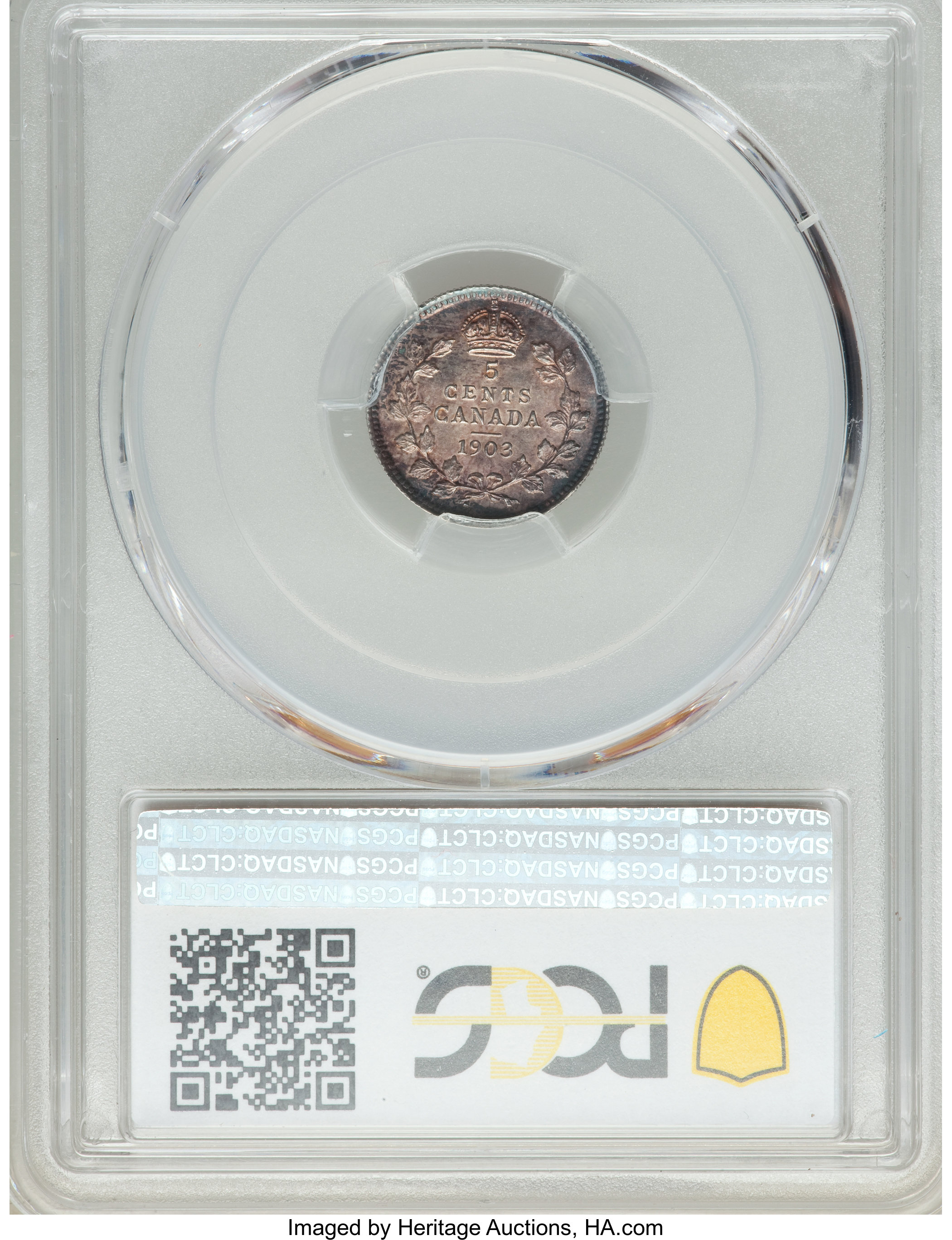 image for: Edward VII 5 Cents 1903 MS63 PCGS