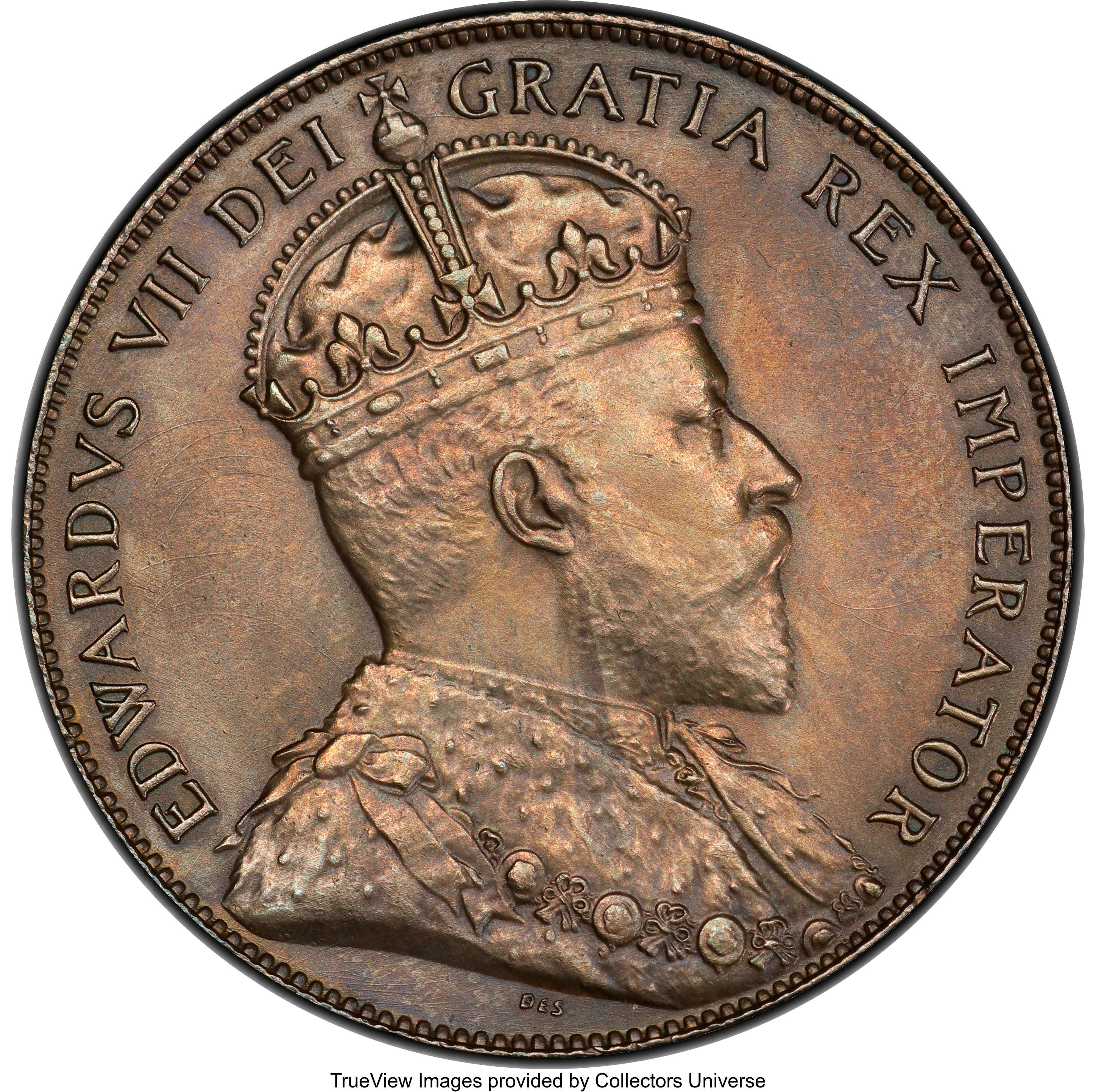 image for: Edward VII 50 Cents 1903-H UNC Details (Cleaned) PCGS