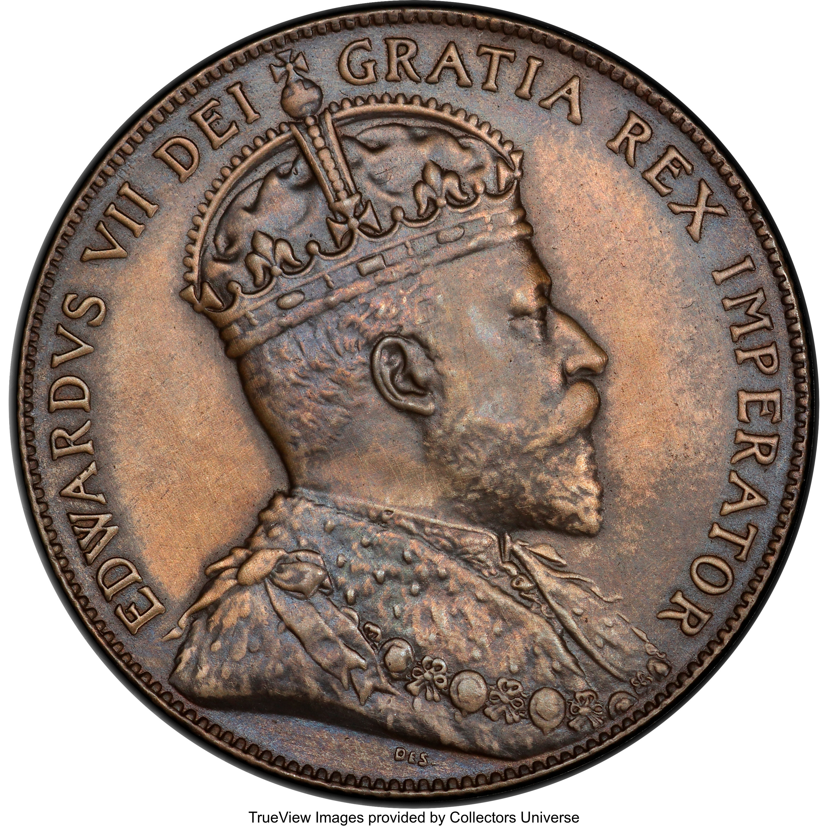 image for: Edward VII 50 Cents 1909 AU Details (Surfaces Smoothed) PCGS