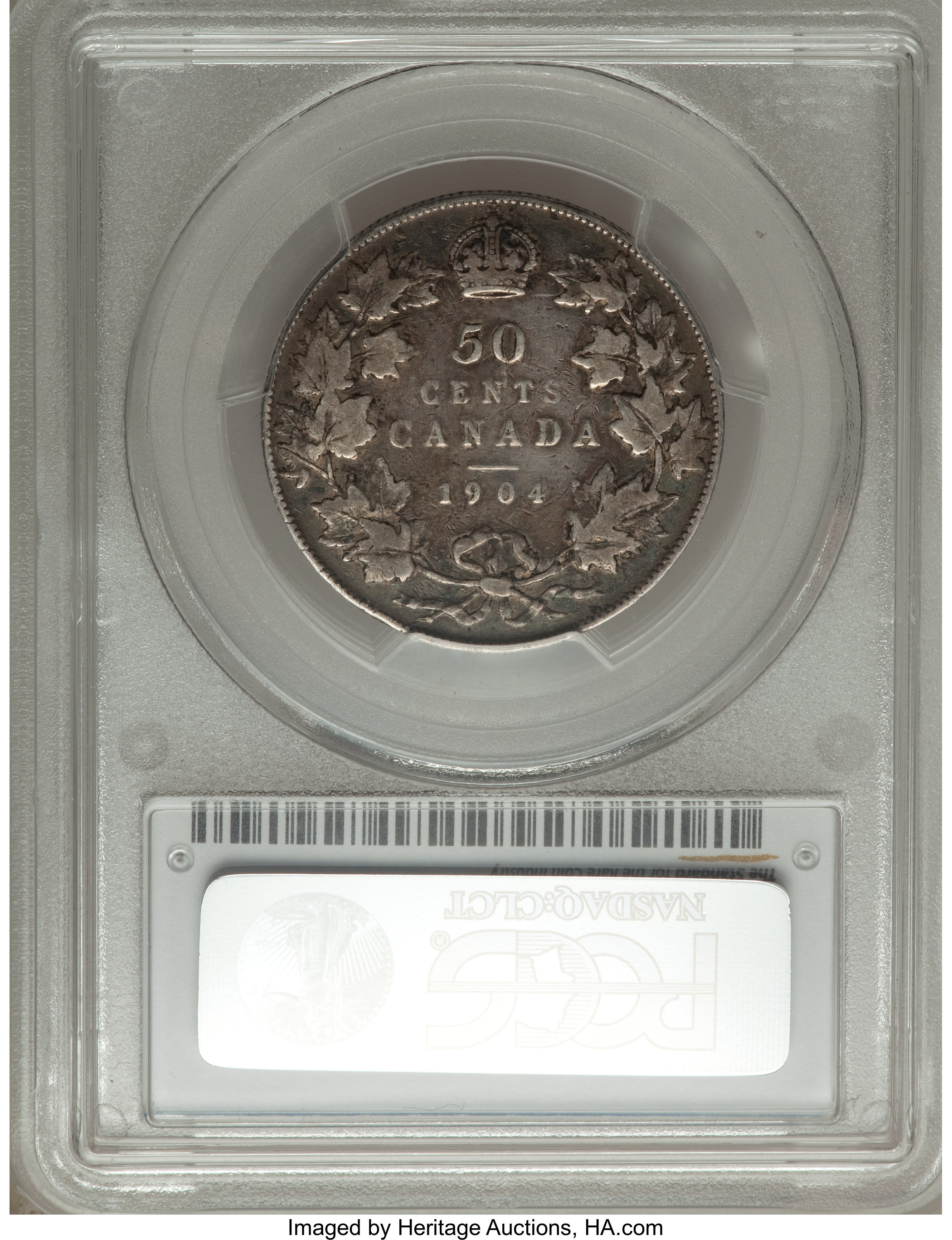 image for: Edward VII 50 Cents 1904 VF25 PCGS