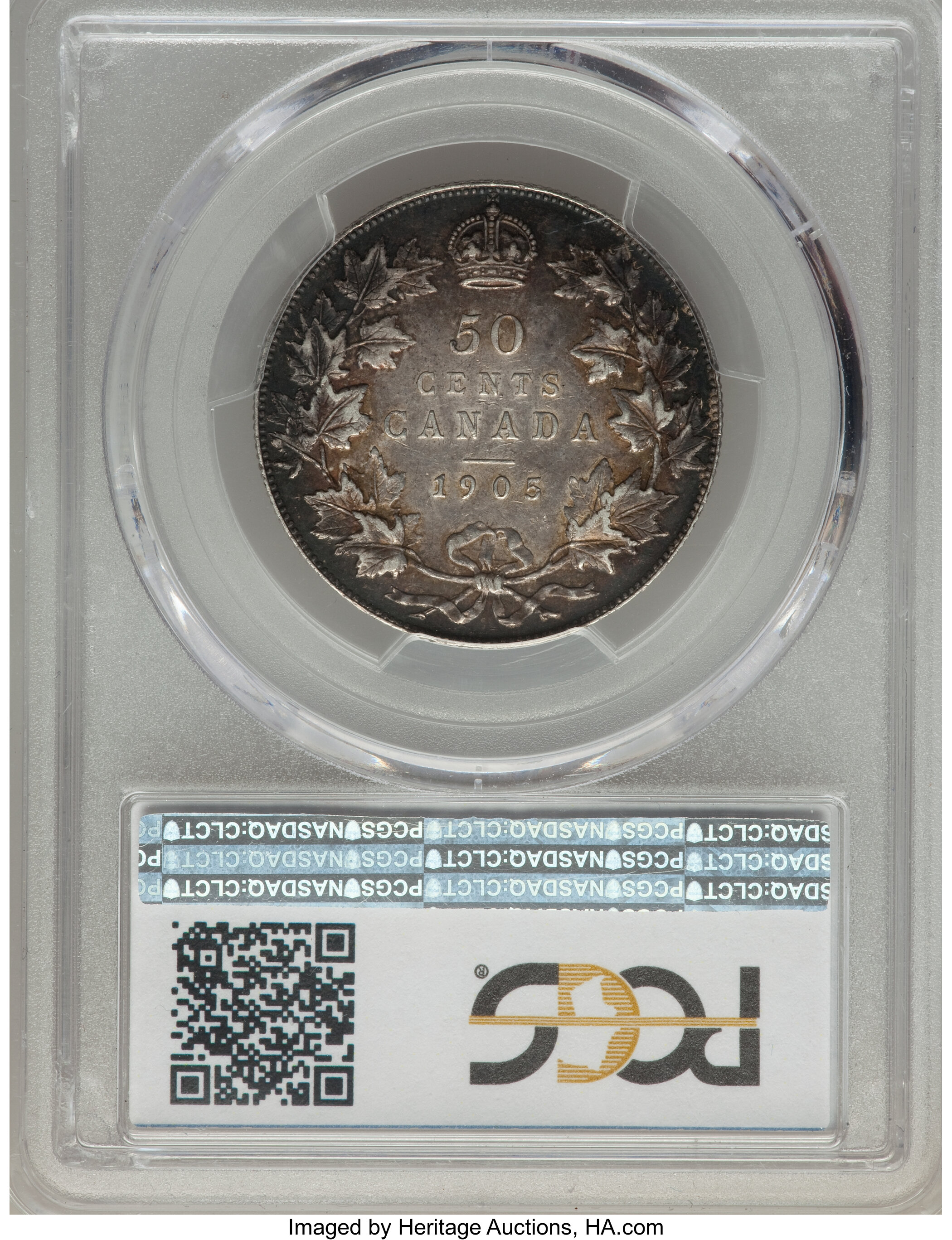 image for: Edward VII 50 Cents 1905 AU50 PCGS